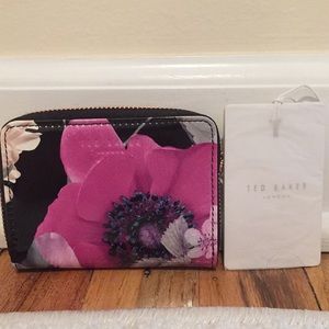Ted Baker Neon Poppy Zipped Mini Purse NEW w/ tags